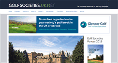 Desktop Screenshot of golfsocieties.uk.net