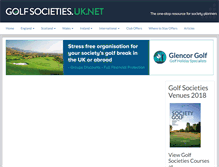 Tablet Screenshot of golfsocieties.uk.net